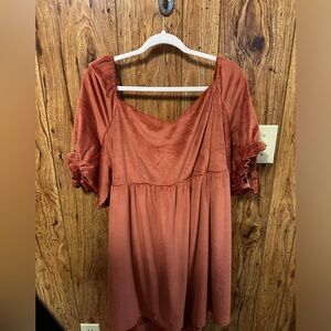 3X/C Arula open back mini dress